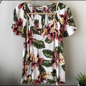 Show Me Your MuMu Short Sleeve Floral Top